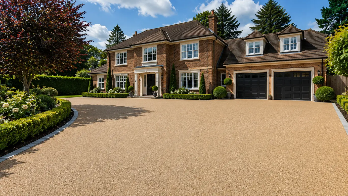 Resin bound driveway in Weybridge by Daltex Resin Experts