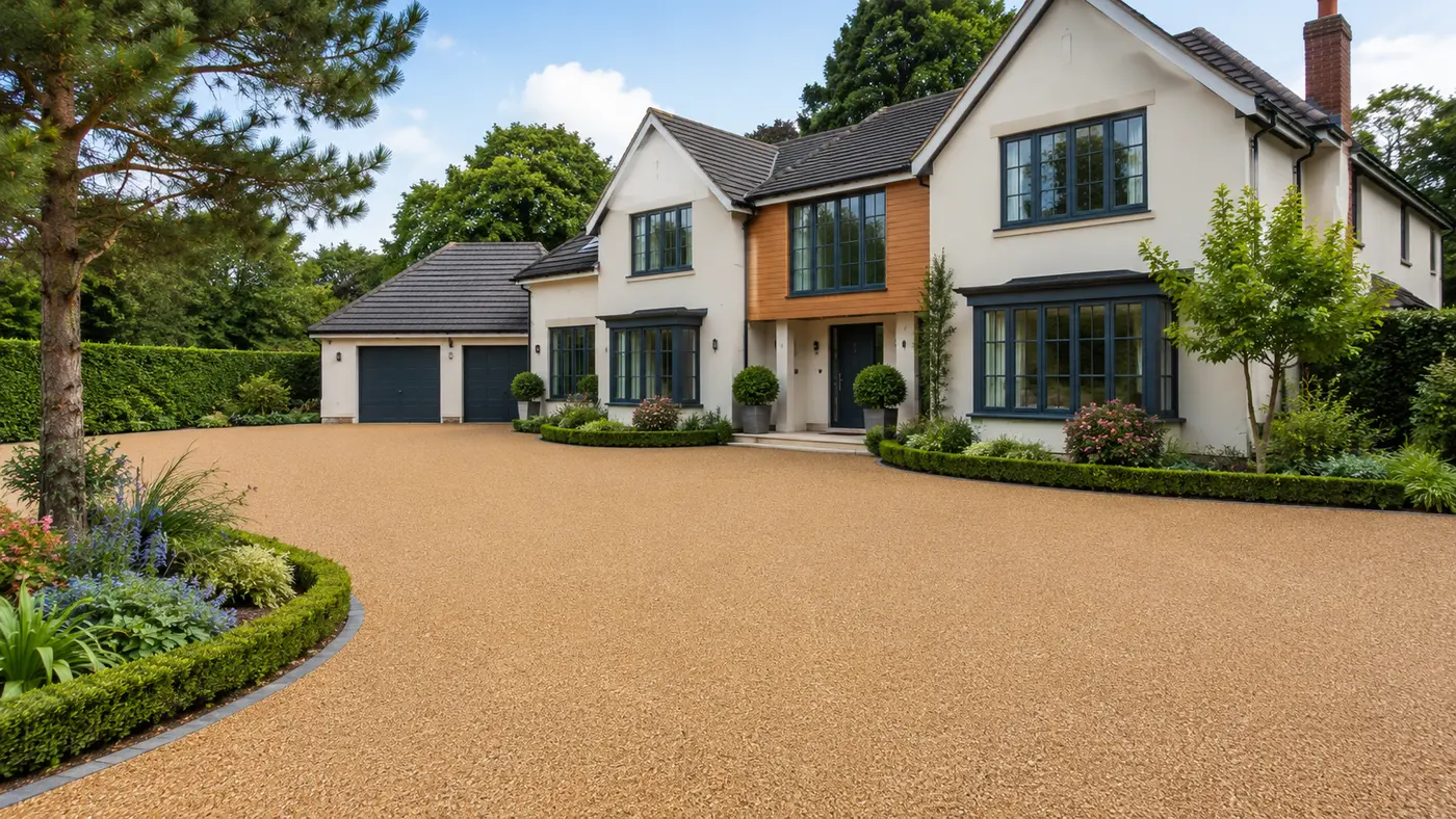 Resin bound driveway in Esher by Daltex Resin Experts