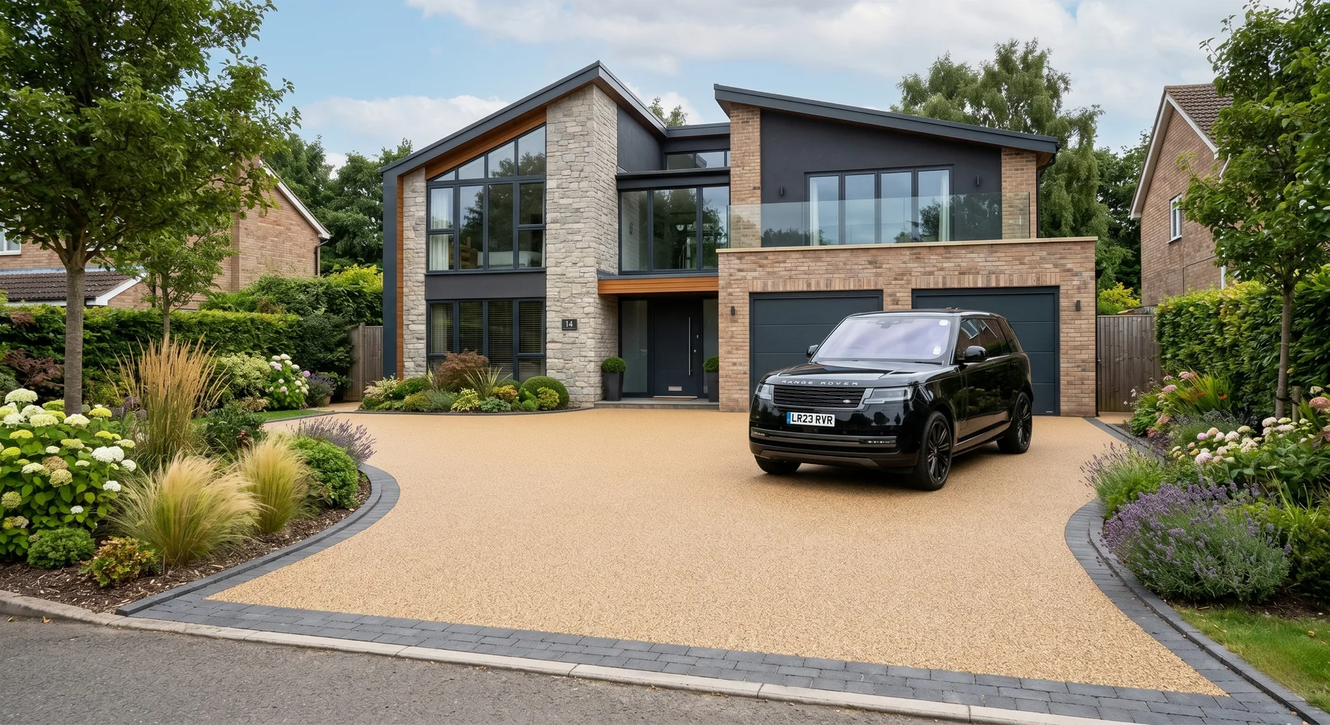 Resin bound driveway in London by Daltex Resin Experts